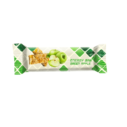 Flow-wrapped protein bar