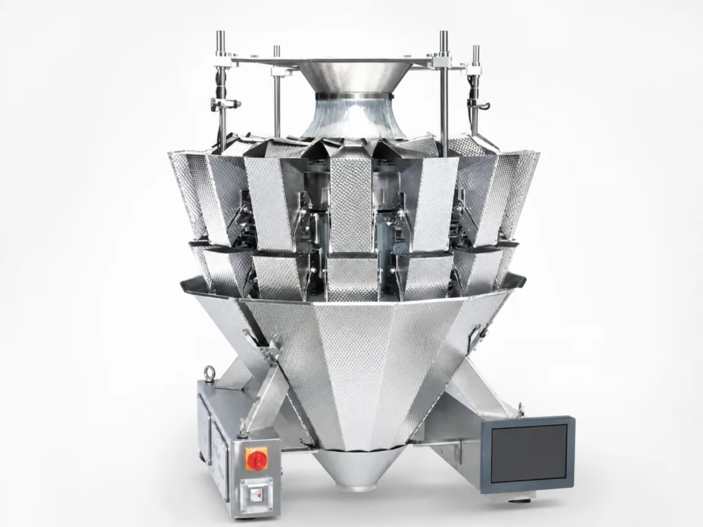 Multihead weigher for granule and solid product dosing