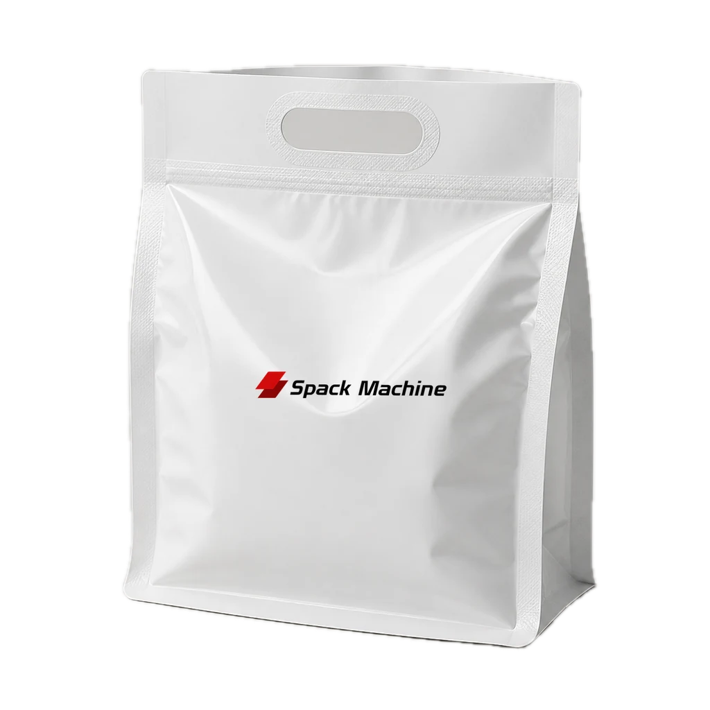 Carry handle pouch packing format